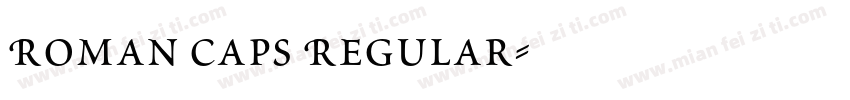 Roman Caps Regular字体转换